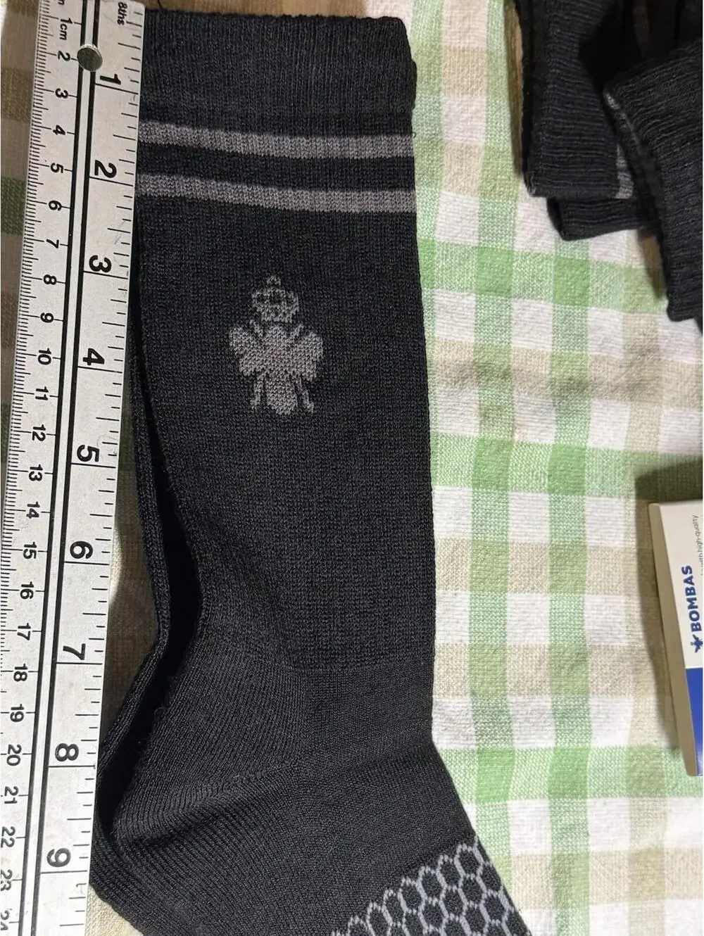 Bombas Lot of 4 (four) Pairs Crew Calf Socks in Black Adult Unisex Size M NEW #3